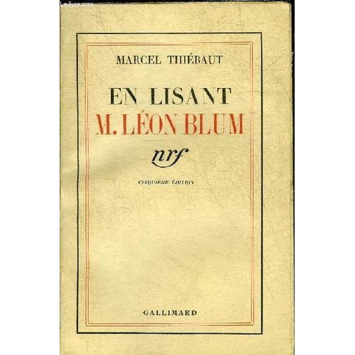 En Lisant M.Leon Blum.