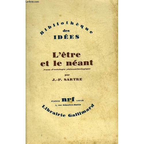 Le Traitre Et Le Néant Avis L Etre Et Le Neant à prix bas - Promos neuf et occasion | Rakuten