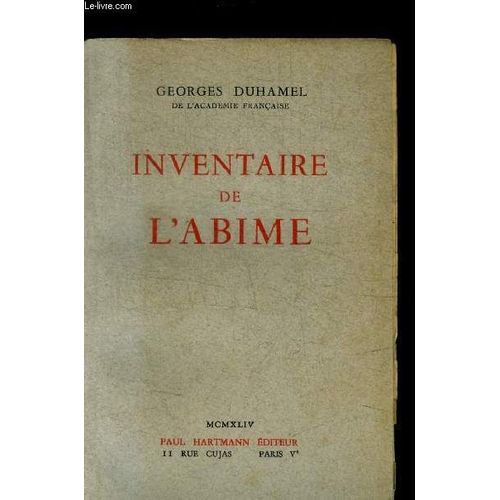 Inventaire De L Abime - 1884 - 1901