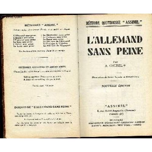 L Allemand Sans Peine Assimil / Nouvelle Edition