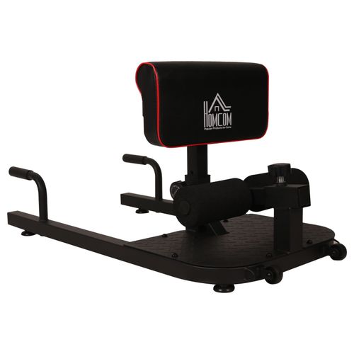 Banc À Squat Appareil À Abdominaux Et Dos Équipement De Fitness Hauteur Réglable Acier Noir