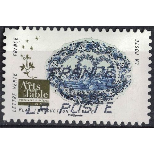France 2018 Oblitéré Used Arts De La Table Porcelaine Et Faïence Plat Production Lille Y&t 1529 Su