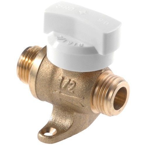 Robinet droit gaz naturel - à sphère 1/4 de tour - MM15x21 - à pattes CLESSE
