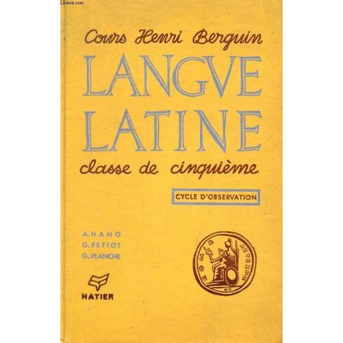 Langue Latine, Classe De 5e