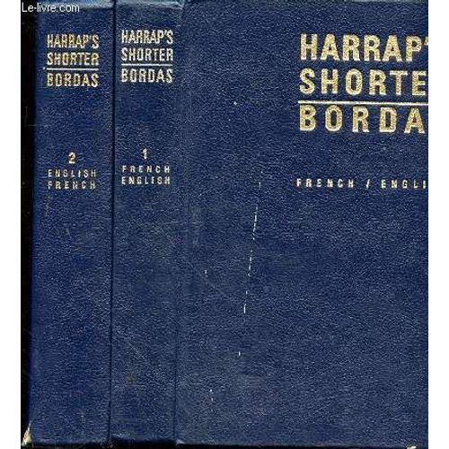 Harrap S New Shorter French And English Dictionnary - Part One French-English - Tome 1 Et 2 - En 2 Volumes