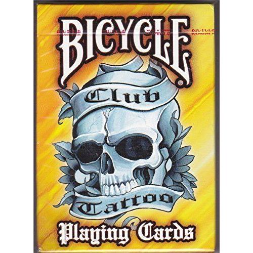 Bicycle Yellow Club Tattoo Playing Cards