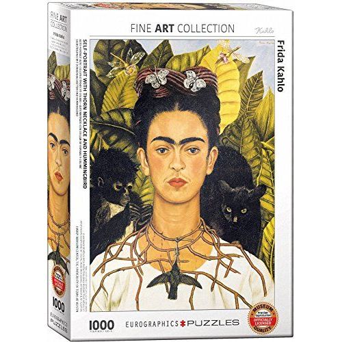 Eurographics Self Portrait With Thorn Necklace And Hummingbird By Frida Kahlo (1000 Piece) Puzzle