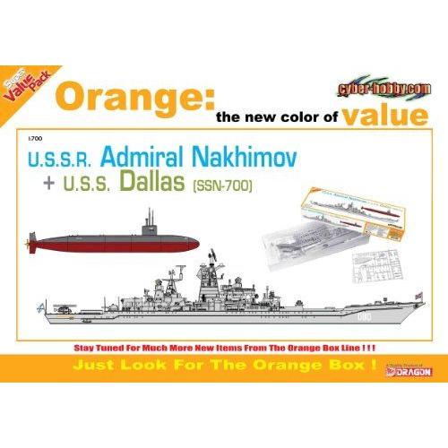 Cyber Hobby Models 1700 U.S.S.R. Admiral Nakhimov + U.S.S. Dallas (Ssn-700)