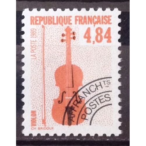 Préoblitéré Instruments De Musique - Violon 4,84 Brun-Orange (Impeccable N° 205) Neuf** Luxe (= Sans Trace De Charnière) - Cote 3,00 - France Année 1989 - N24321