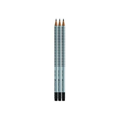 Faber-Castell Blistercrayons Grip 2001 Bout Gomme Hb 3x