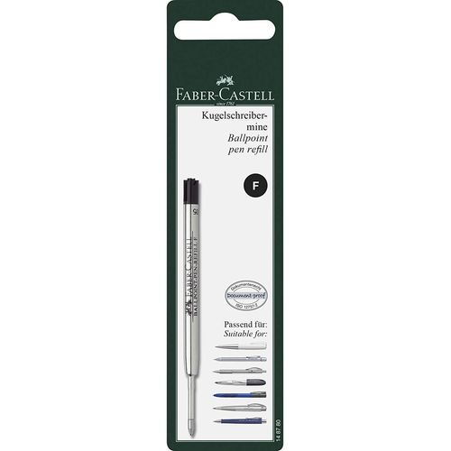 Faber-Castell Blister Recharge Bille F Noir
