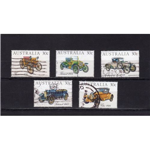 Timbres-Poste DAustralie (Automobiles Anciennes)