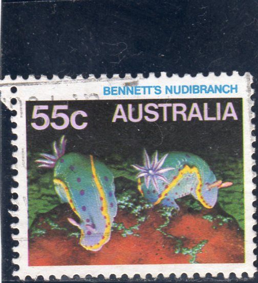 Timbre-Poste DAustralie (Faune Marine)