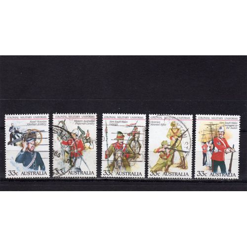Timbres-Poste DAustralie (Uniformes Militaires)