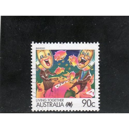 Timbre-Poste DAustralie (La Vie En Australie Par Les Bandes Dessinées)