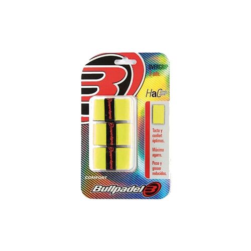 Accessoires: Surgrip Bullpadel 3 Unidades Gb-1200 Jaune-Taille-
