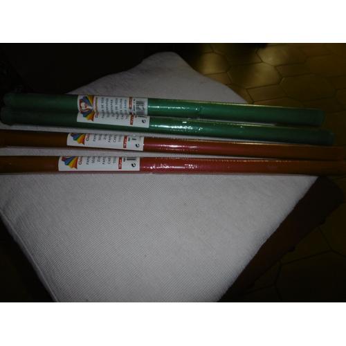 Clairefontaine Papier Soie 50x75cm Rouleau De 12 Feuilles Vert Et Rouge Lot De 4