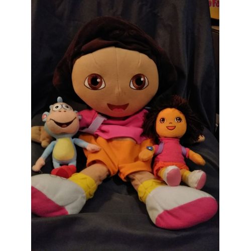 Lot Grande Poupée Peluche Dora L'exploratrice Babouche Ty Jemini