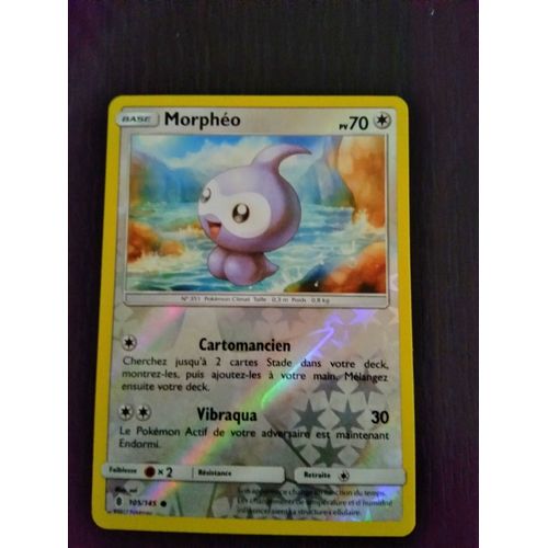 Carte Pokémon Française Reverse 105/ 145 Morpheo Gardiens Ascendants