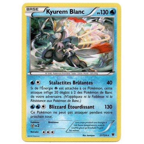 Pokémon - 21/124 - Xy - Impact Des Destins - Kyurem Blanc - Holo Rare