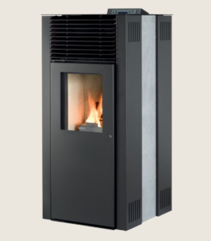 Poêle À Granulés 5.5kw Noir Leios7pierre