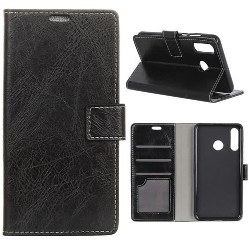 Etui En Pu Antique Noir Pour Votre Huawei P30 Lite