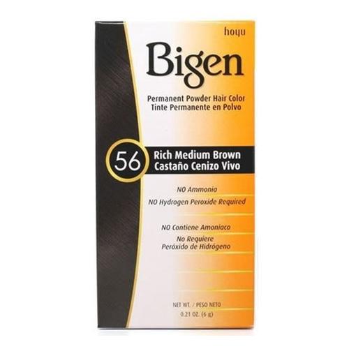 Bigen Poudre Couleur Permanente Pour Les Cheveux #56 Brun Moyen Riche 