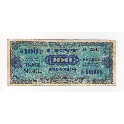 100 Francs France Série De 1944