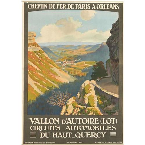 Affiche Vallon D'autoire Lot