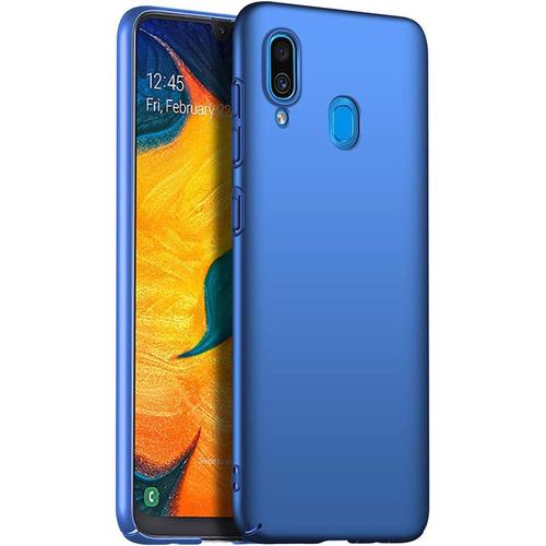 Coque Pour Samsung Galaxy A20e,Ultra Mince Anti-Chute Coquille Dure Ultra-Mince De Haute Qualité Résistance Aux Rayures De Surface Etui Pour Téléphone Portable Bleu