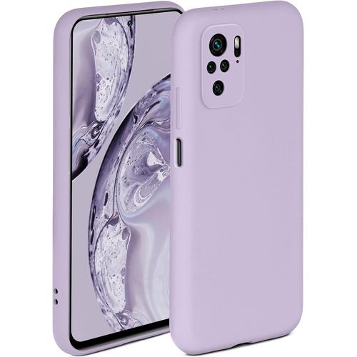 Coque De Protection Souple Compatible Avec Xiaomi Redmi Note 10/Note 10s En Silicone Bord Surélevé Pour Protection D'écran Double Couche Coque Souple\U2013 Lilas Mat