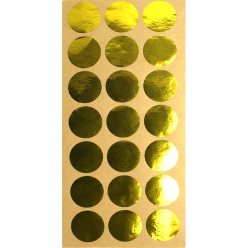 Gommette Ronde Autocollante Transparentes, Doré Et Argenté 2,5cm - Megacrea Diy