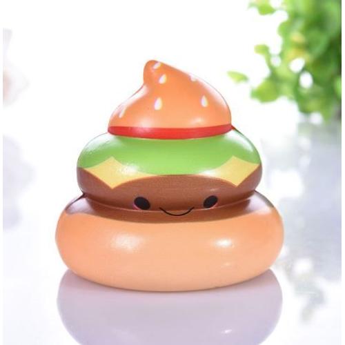 Squeeze Squishy Anti Stress Gâteau Hamburger Chantilly Caca Parfumé Jouet Enfant Adulte Peluche Souple Récréation