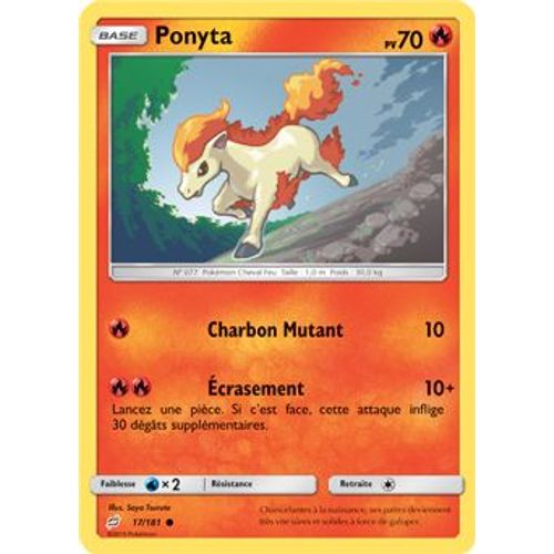 Carte Pokémon - Ponyta - 17/181 - Duo De Choc