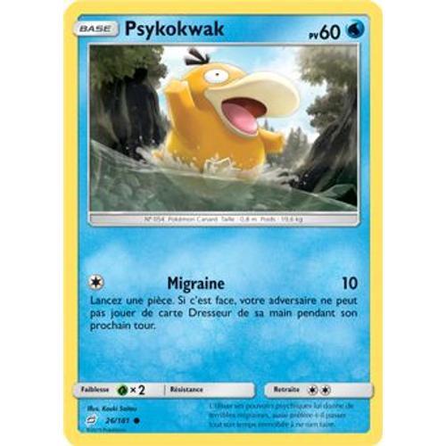 Carte Pokémon - Psykokwak - 26/181 - Duo De Choc