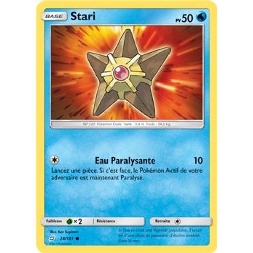 Carte Pokémon - Stari - 28/181 - Duo De Choc