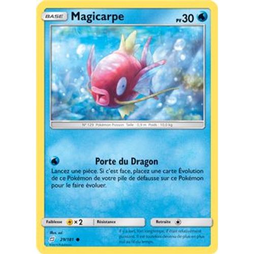 Carte Pokémon - Magicarpe - 29/181 - Duo De Choc