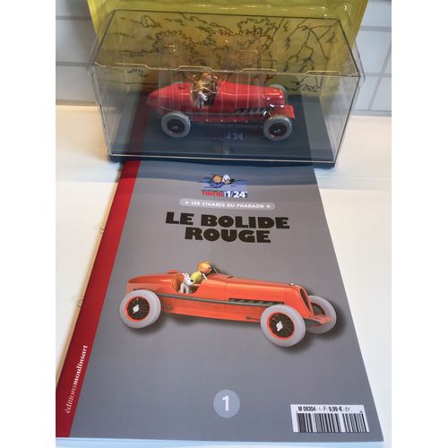 Voiture Tintin - Le Bolide Rouge Des Cigares Du Pharaon 1/24°-Hachette