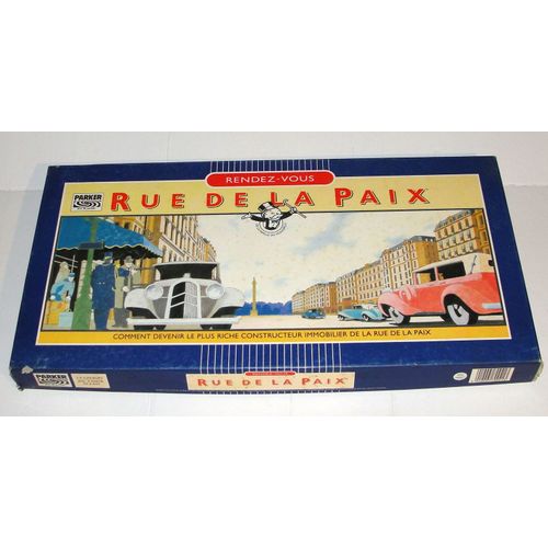 Rendez Vous Rue De La Paix Jeu De Societe 1985 Parker Brothers