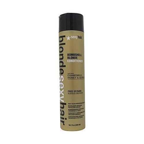 Sexy Hair Blond Bombshell Blonde Sulfate Free Daily Conditioner, 10.1 Ounce 