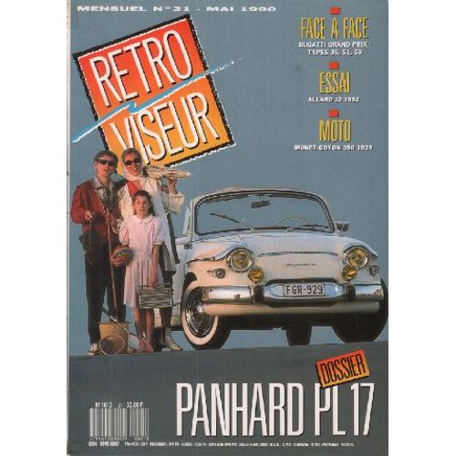 Revue Rétroviseur N° 21: Dossier Panhard Pl17; Bugatti Grand Prix 35-51-59; Allard J2 1952