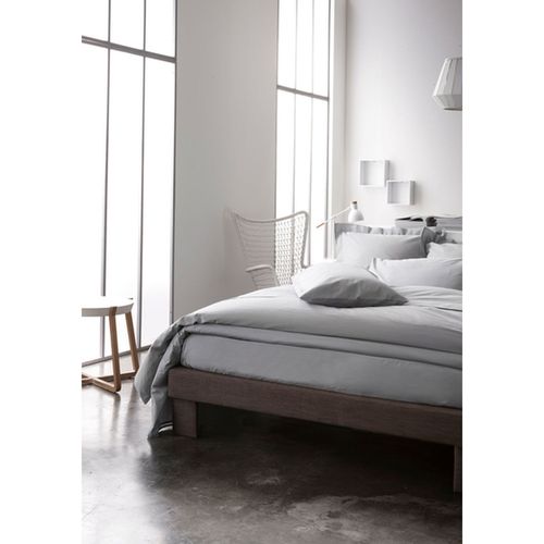 Housse De Couette Zinc - 100% Coton 57 Fils - 220 X 240 Cm - Gris