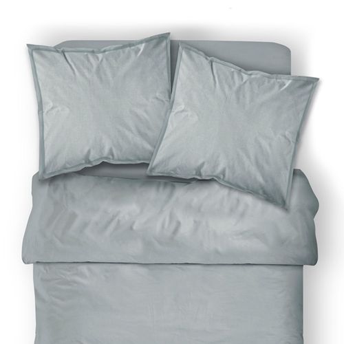 Housse De Couette Zinc - 100% Coton 57 Fils - 240 X 260 Cm - Gris