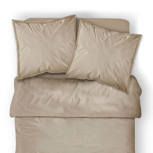Housse De Couette Mastic - 100% Coton 57 Fils - 240 X 260 Cm - Taupe