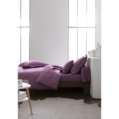 Housse De Couette Figue - 100% Coton 57 Fils - 240 X 260 Cm - Violet