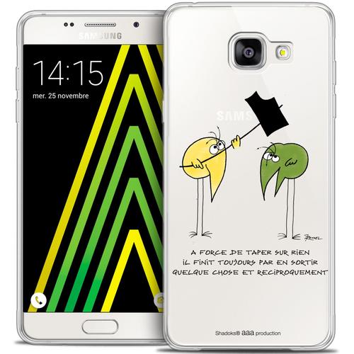 Caseink - Caseink Coque Housse Etui Pour Samsung Galaxy A5 2016 (A510) [Licence Officielle Collector Les Shadoks® Design A Force - Souple - Ultra Fin - Imprimé En France]