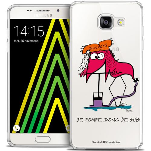 Caseink - Caseink Coque Housse Etui Pour Samsung Galaxy A5 2016 (A510) [Licence Officielle Collector Les Shadoks® Design Donc Je Suis - Souple - Ultra Fin - Imprimé En France]