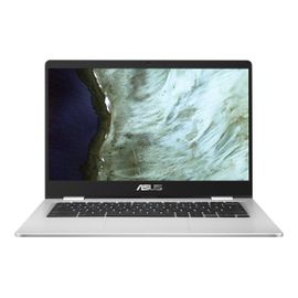 ASUS Chromebook C423NA BZ0027 - Celeron N3350 / 1.1 GHz - Chrome OS - 4 Go RAM - 64 Go eMMC - 14" écran tactile 1366 x 768 (HD) - HD Graphics 500 - 802.11ac - argent (partie supérieure), noir...