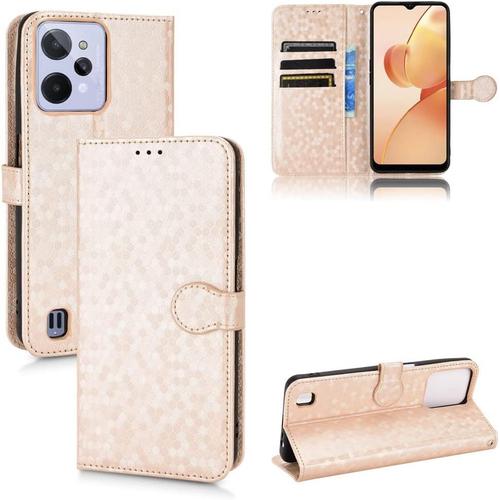 Étuis De Téléphone De Luxe Magnétiques À Picots Ondulés Oppo Realme C31 C35 Étui En Cuir Portefeuille Résistant Aux Chocs Coque De Protection Intégrale Realme C31 C35