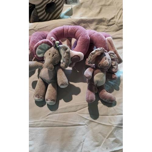 Doudou Souris Éléphant Spirale D Activités Poussette